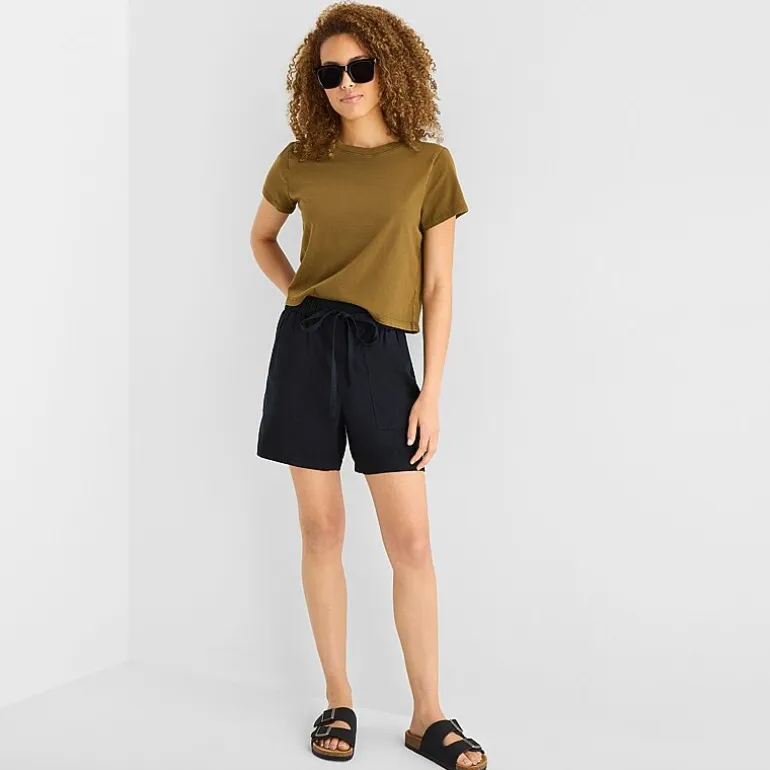 a.n.a Womens High Rise 5" Pull-On Short