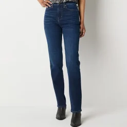 a.n.a Womens High Rise Straight Leg Jean
