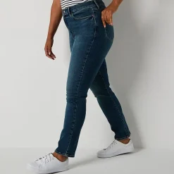 a.n.a Womens High Rise Straight Leg Jean