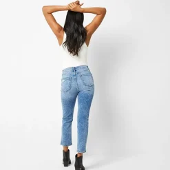 a.n.a Womens High Rise Straight Leg Jean