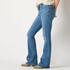 a.n.a Womens Low Rise Flare Leg Jean