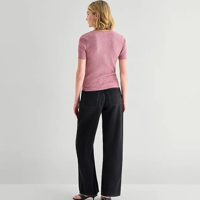 a.n.a Womens Low Rise Loose Fit Jean