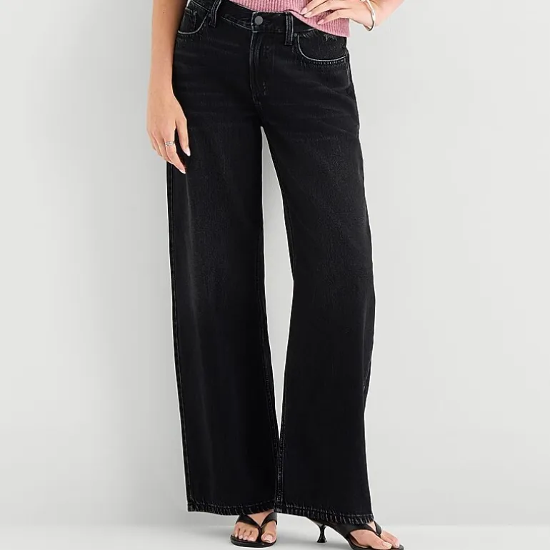 a.n.a Womens Low Rise Loose Fit Jean