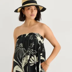a.n.a Womens Midi Square Neck Sleeveless Maxi Dress