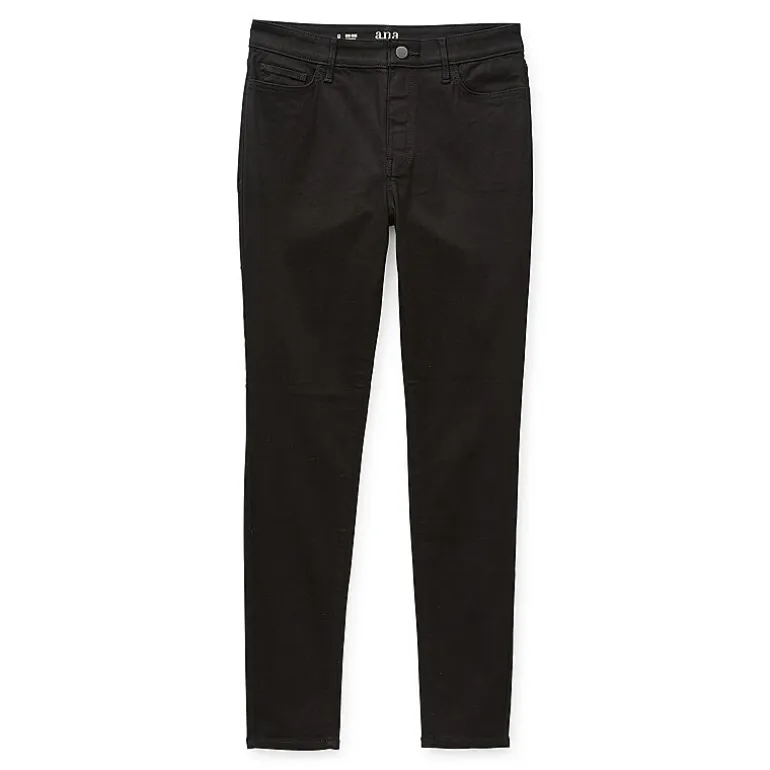 a.n.a. Womens Mid Rise Adaptive Skinny Jegging