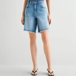 a.n.a Womens 9" Mid Rise Bermuda Short