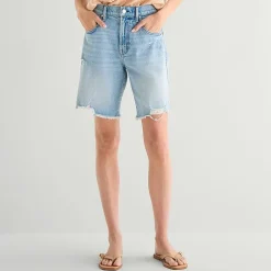 a.n.a Womens 9" Mid Rise Tall Bermuda Short