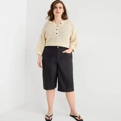 a.n.a Womens Plus Culotte Pant