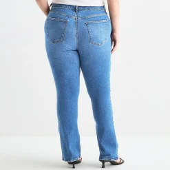 a.n.a Womens Plus High Rise Bootcut Jean