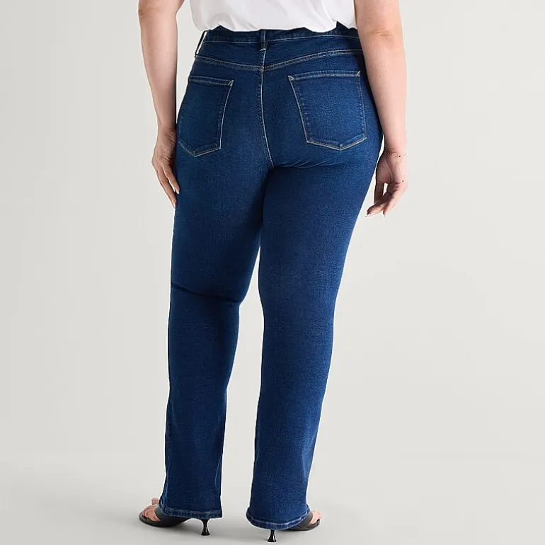 a.n.a Womens Plus High Rise Bootcut Jean