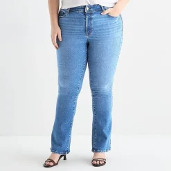a.n.a Womens Plus High Rise Bootcut Jean