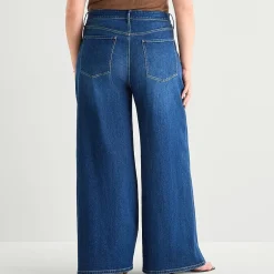a.n.a Womens Plus Wide Leg Jean