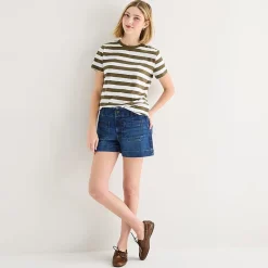 a.n.a Womens Round Neck Short Sleeve T-Shirt
