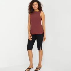 a.n.a Womens Round Neck Sleeveless Tank Top