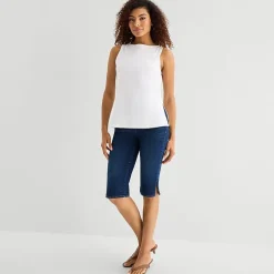 a.n.a Womens Round Neck Sleeveless Tank Top