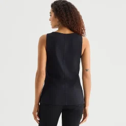 a.n.a Womens Round Neck Sleeveless Tank Top