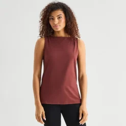 a.n.a Womens Round Neck Sleeveless Tank Top