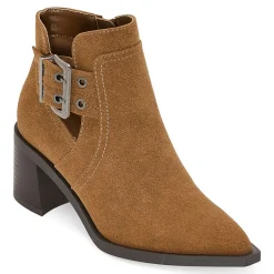 a.n.a Womens Shadow Stacked Heel Booties