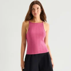 a.n.a Womens Square Neck Sleeveless Tank Top