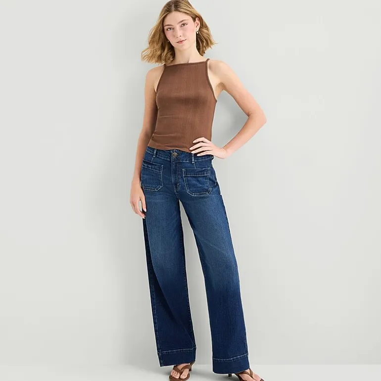 a.n.a Womens Square Neck Sleeveless Tank Top