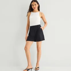 a.n.a Womens Square Neck Sleeveless Tank Top
