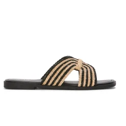 a.n.a Womens Straw Slide Sandals