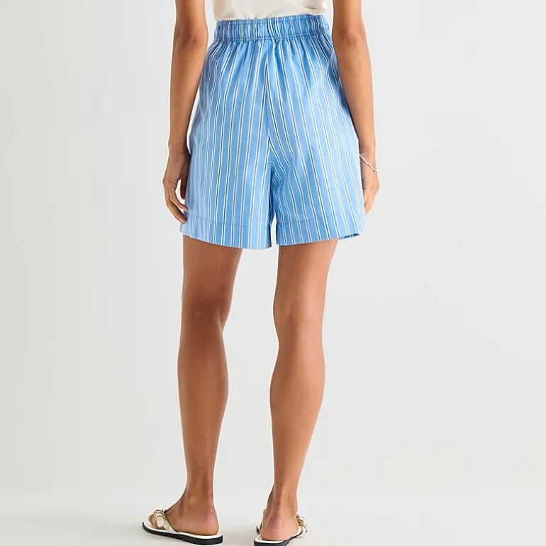 a.n.a Womens Striped Drawstring Waist Short