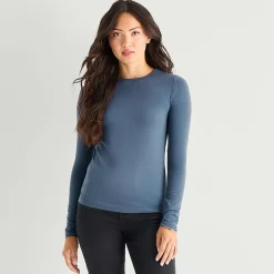 a.n.a Womens Tall Crew Neck Long Sleeve T-Shirt