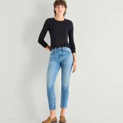 a.n.a Womens Tall Crew Neck Long Sleeve T-Shirt