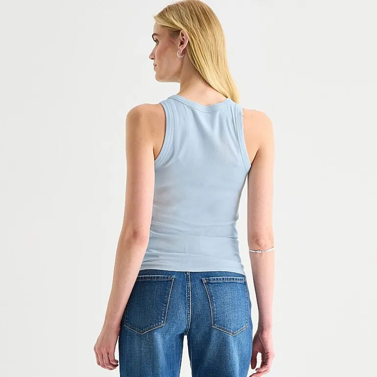 a.n.a Womens Tall High Neck Sleeveless Tank Top