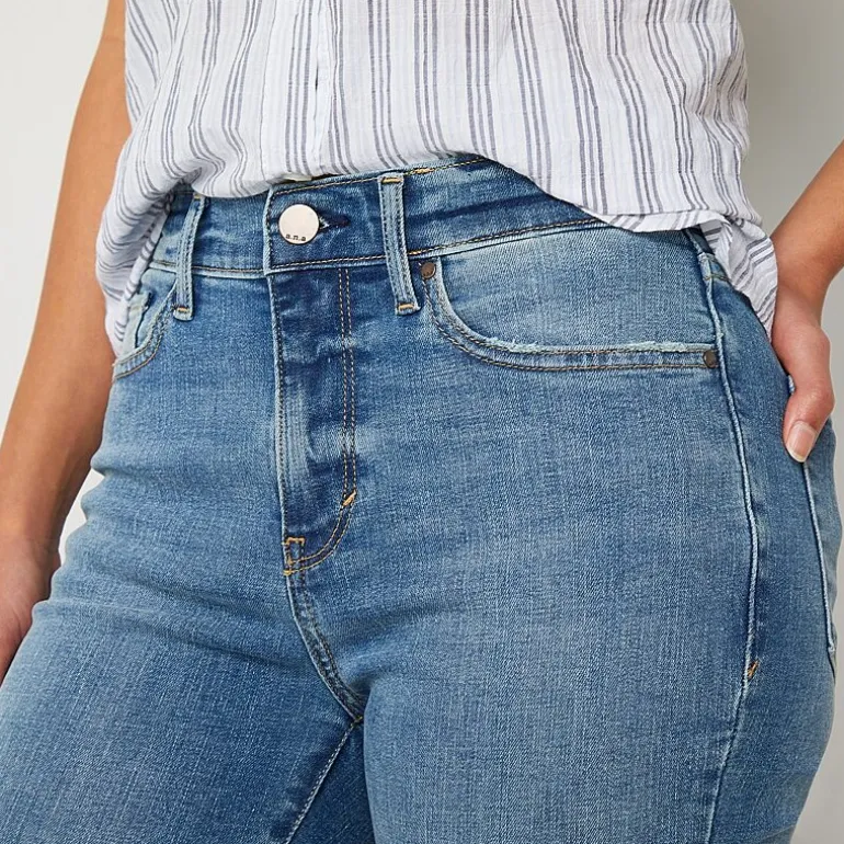 a.n.a Womens Tall High Rise Flare Leg Jean
