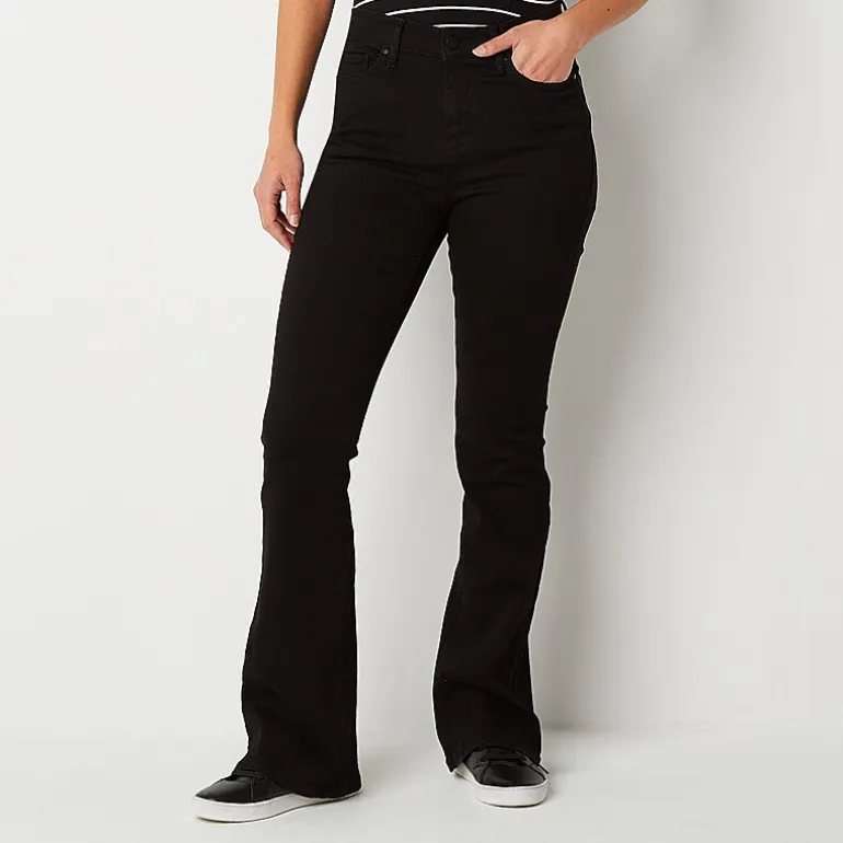 a.n.a Womens Tall High Rise Flare Leg Jean