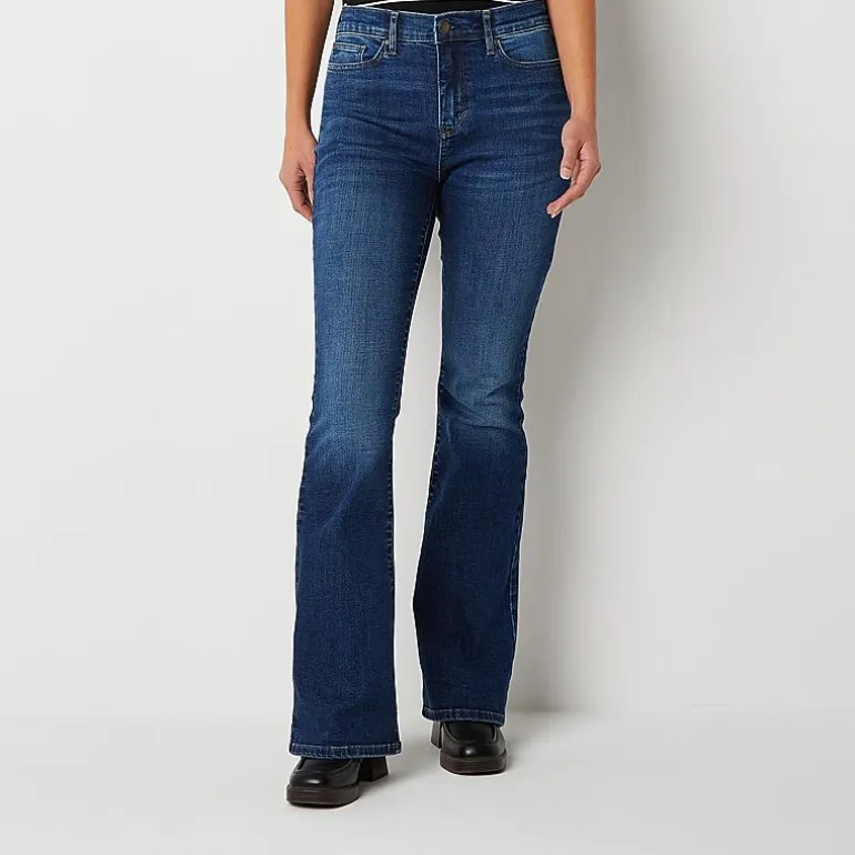 a.n.a Womens Tall High Rise Flare Leg Jean