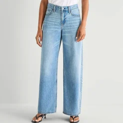a.n.a Womens Tall Low Rise Loose Fit Jean