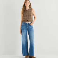 a.n.a Womens Tall Low Rise Loose Fit Jean