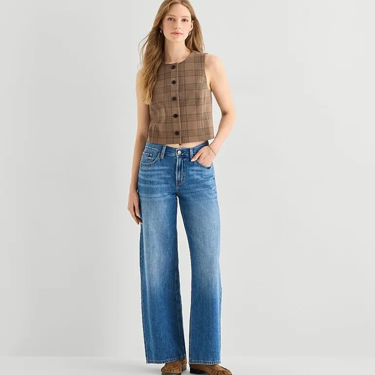 a.n.a Womens Tall Low Rise Loose Fit Jean