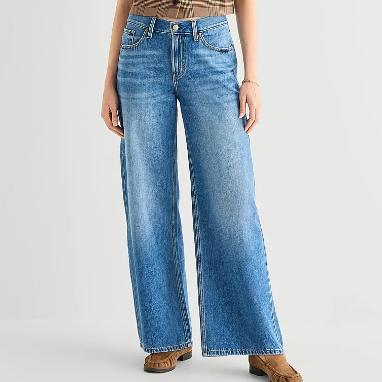 a.n.a Womens Tall Low Rise Loose Fit Jean