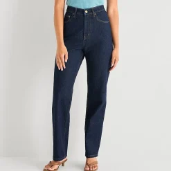 a.n.a Womens Tall Mid Rise Straight Leg Jean