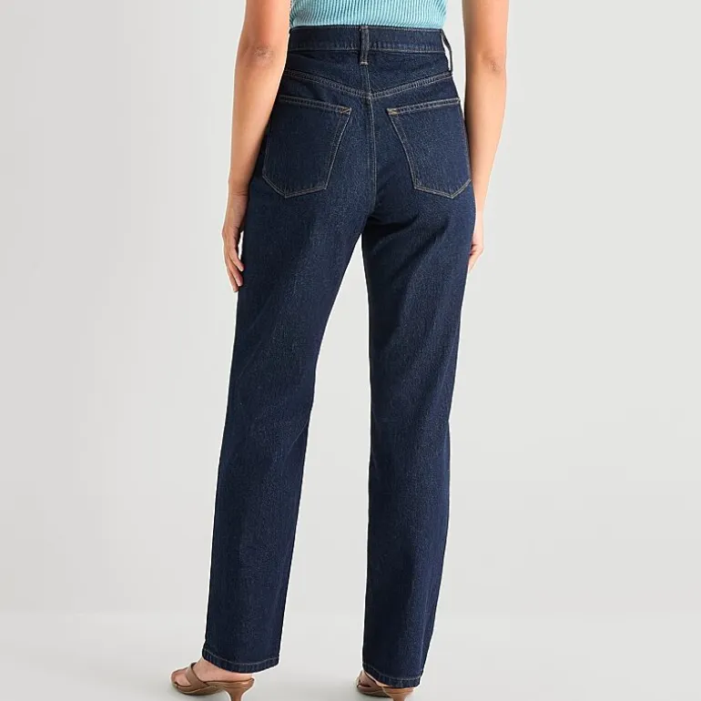 a.n.a Womens Tall Mid Rise Straight Leg Jean