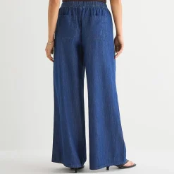 a.n.a Womens Tall Mid Rise Wide Leg Jean