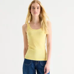 a.n.a Womens Tall U Neck Sleeveless Tank Top
