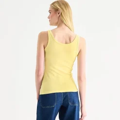 a.n.a Womens Tall U Neck Sleeveless Tank Top