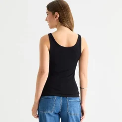 a.n.a Womens Tall U Neck Sleeveless Tank Top