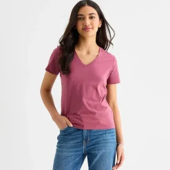 a.n.a Womens Tall V Neck Short Sleeve T-Shirt