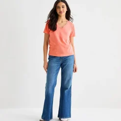 a.n.a Womens Tall V Neck Short Sleeve T-Shirt