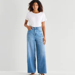 a.n.a Womens Tall Wide Leg Jean