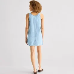 a.n.a Womens U Neck Sleeveless A-Line Dress