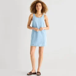 a.n.a Womens U Neck Sleeveless A-Line Dress
