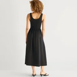 a.n.a Womens U Neck Sleeveless Maxi Dress