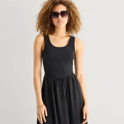a.n.a Womens U Neck Sleeveless Maxi Dress